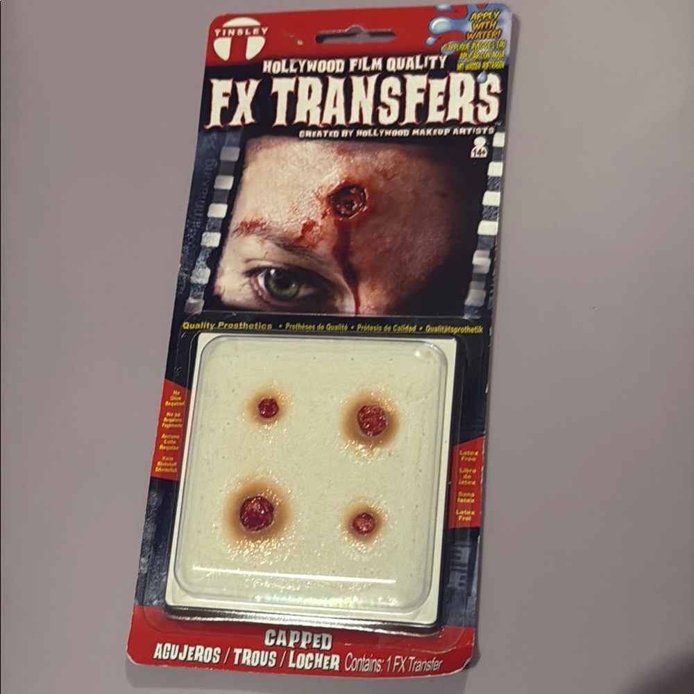 FX Transfers - Capped makeup wound effects